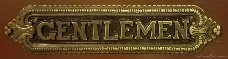 Gentleman Plaque