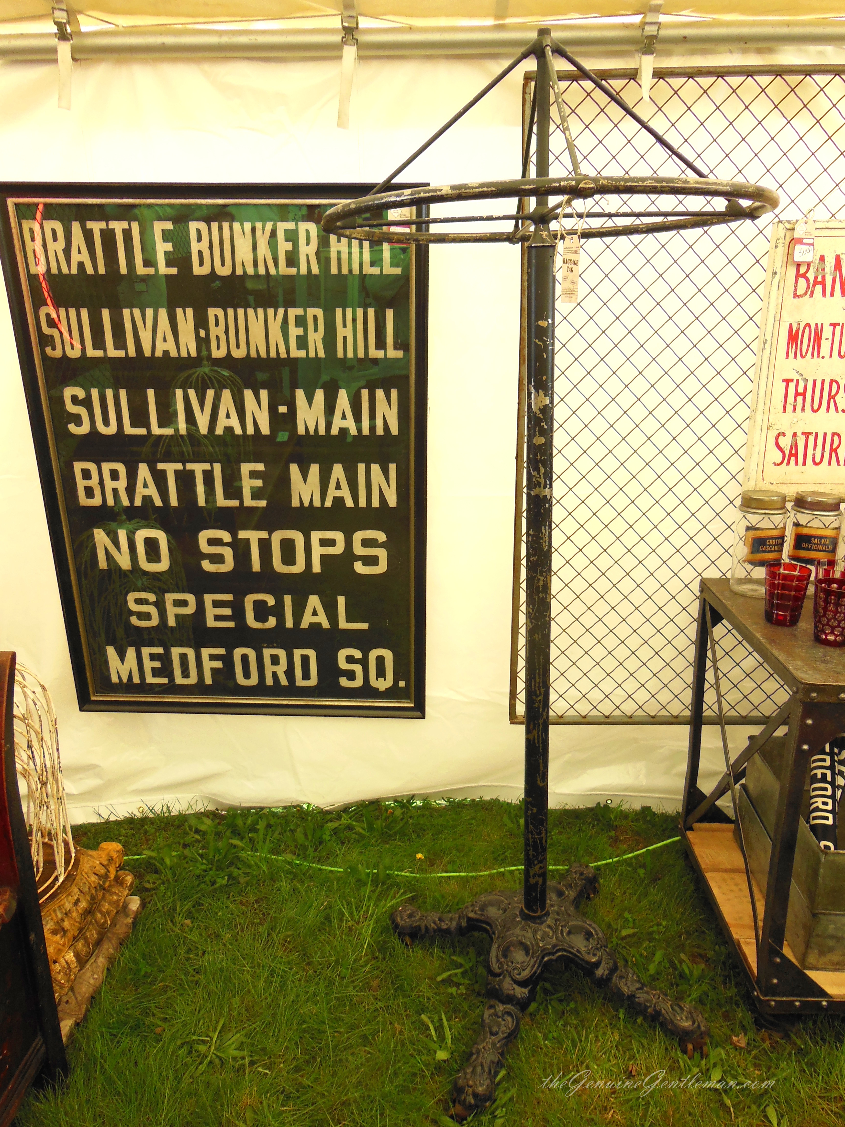 Brimfield Antique Show Cast Iron Coat Hanger