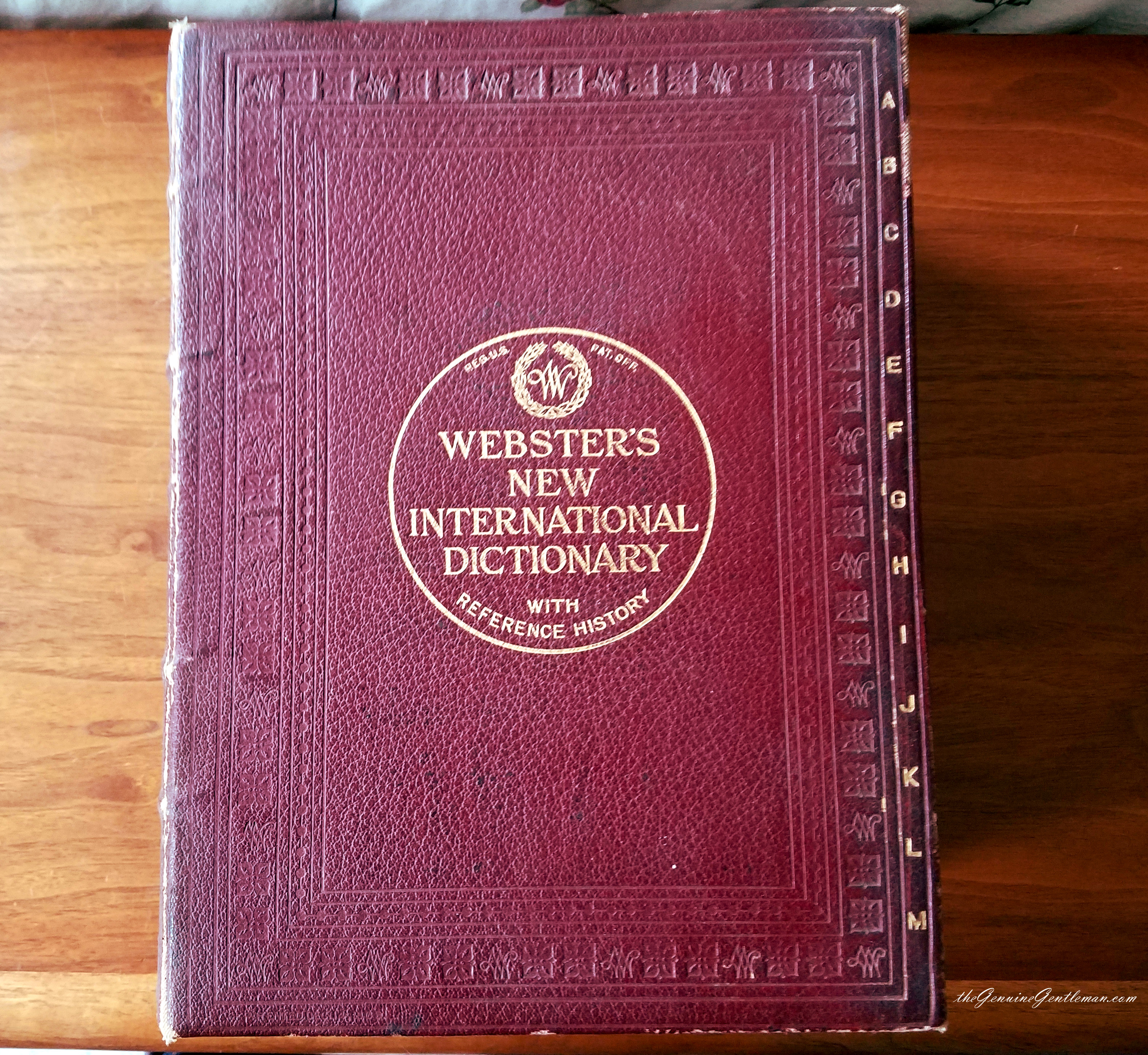 Gentleman Vocabulary 1923 Dictionary Red Leather Cover
