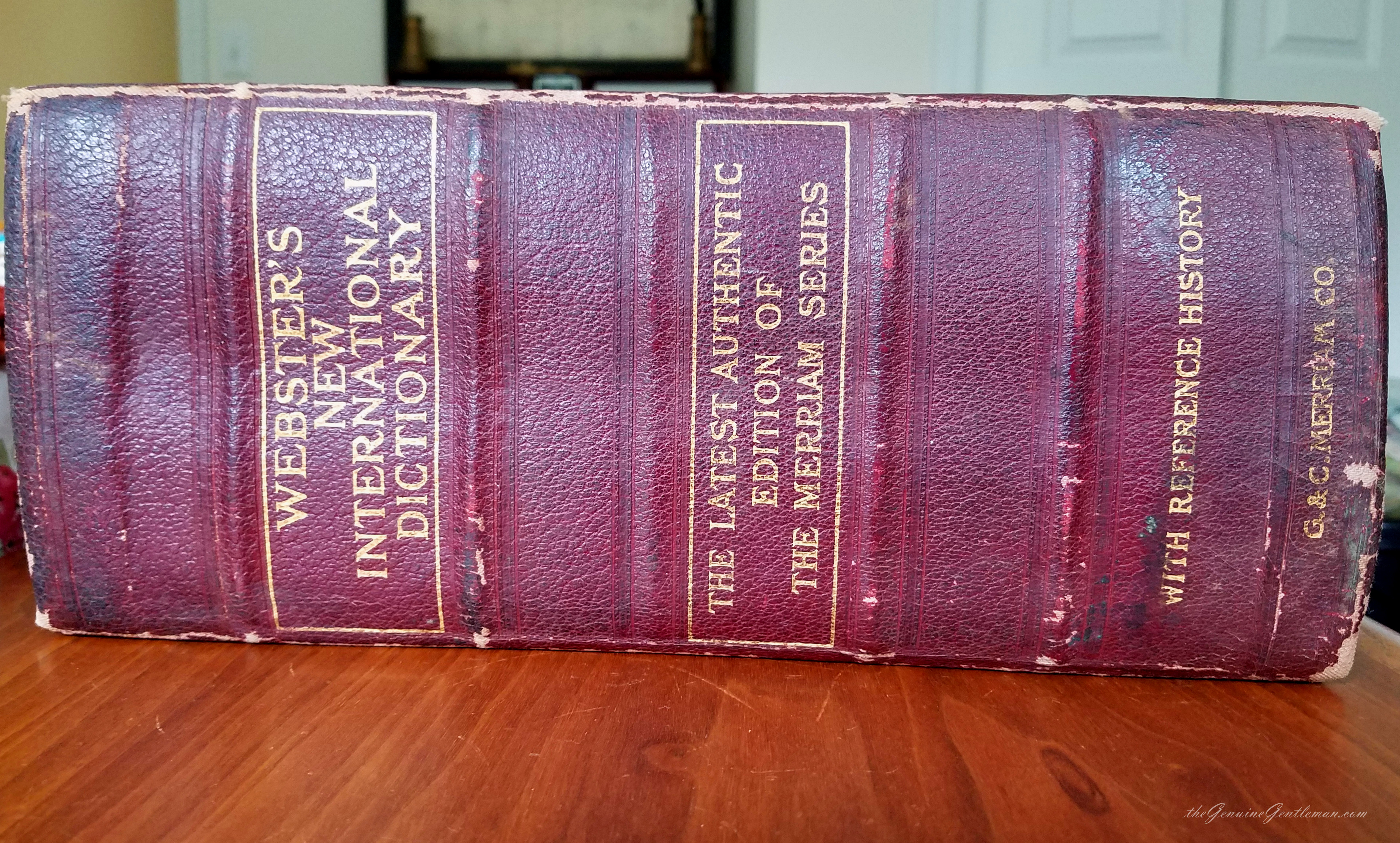 Gentleman Vocabulary Dictionary 6 inch Side Binding
