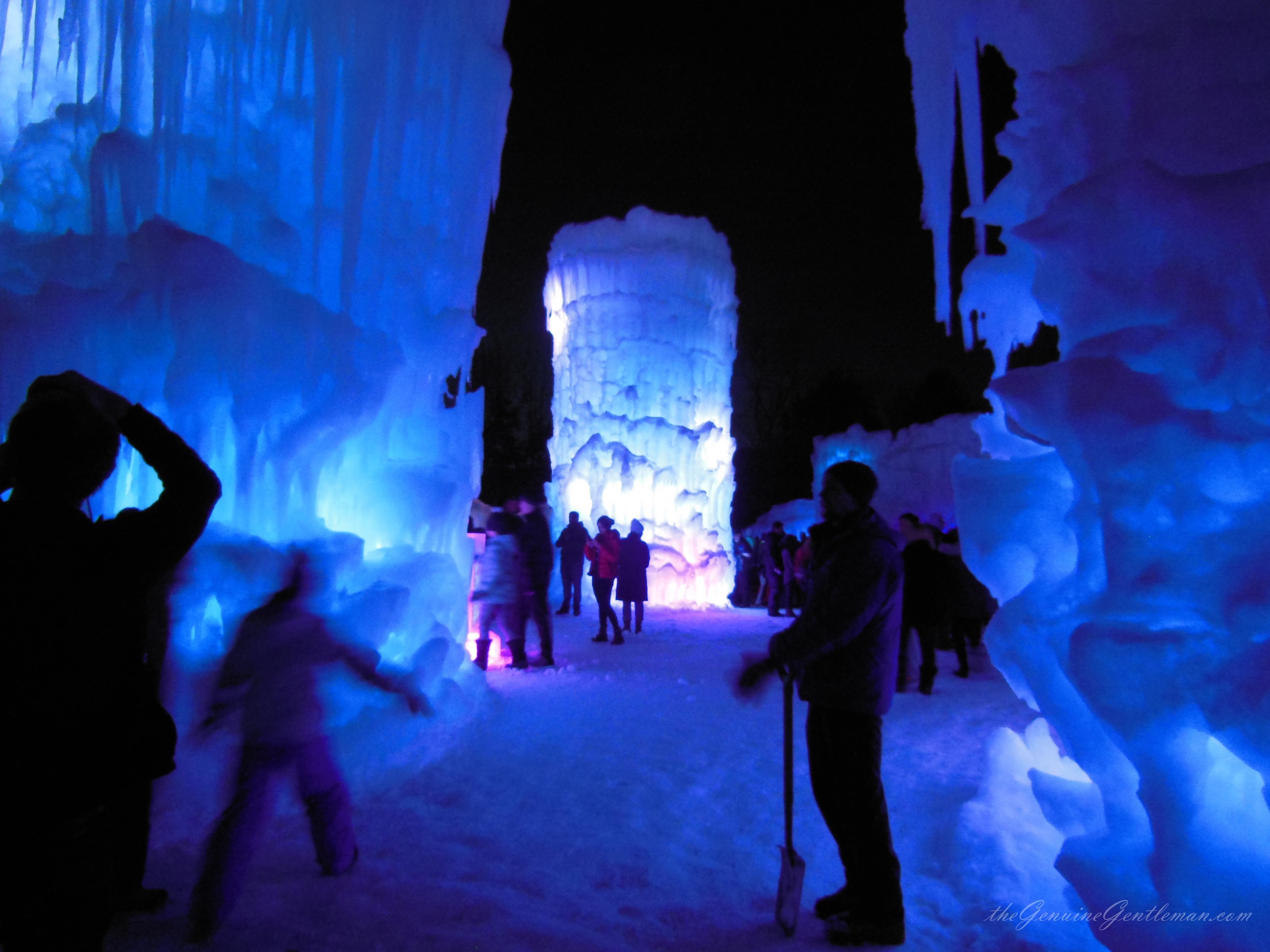 \Ice Castle - Ice Tower, Lincoln New Hampshire