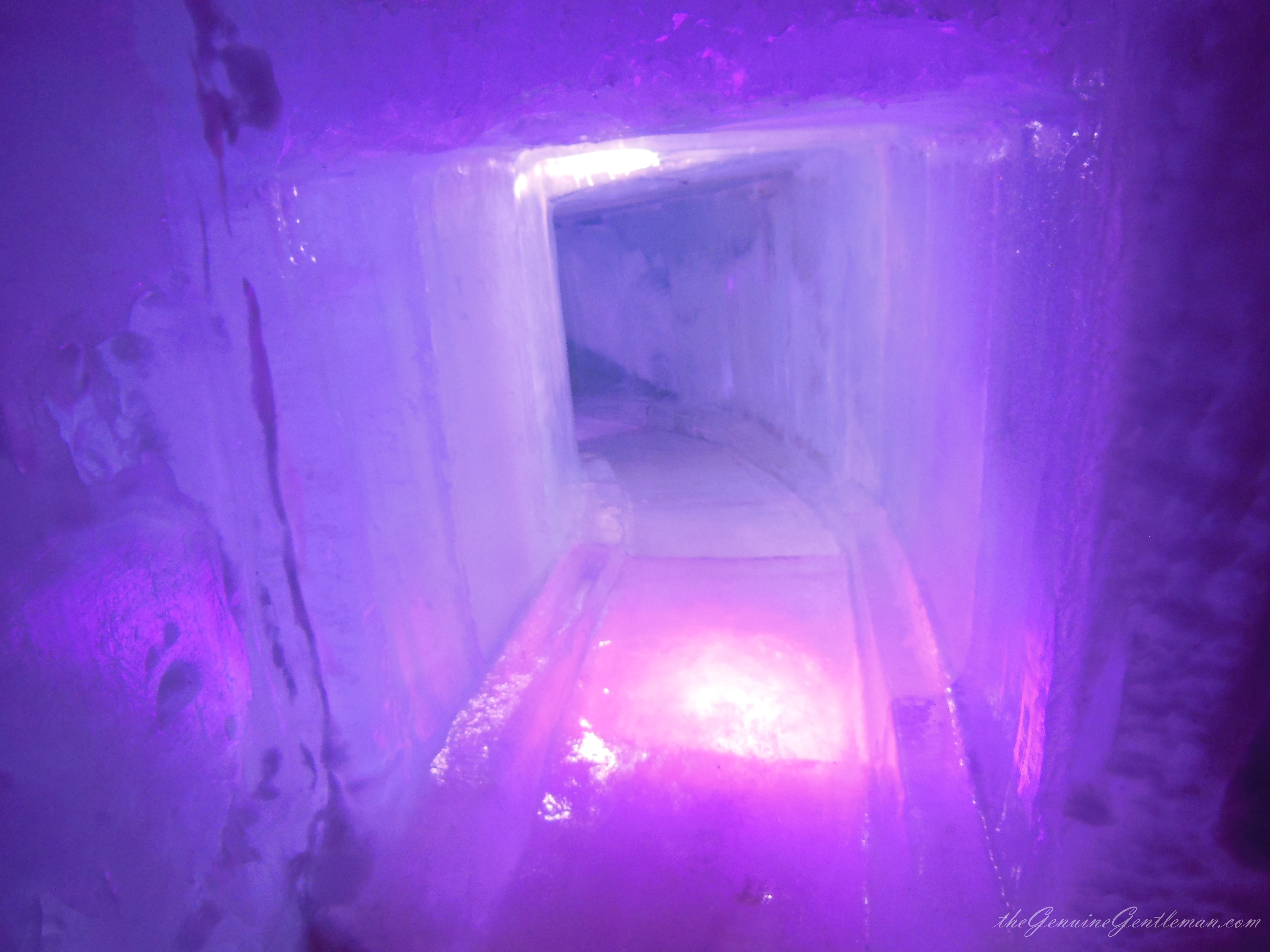 www.theGenuineGentleman.com Ice Castle - Ice Slide, Lincoln New Hampshire