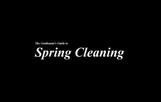 www.theGenuineGentleman.com The Gentlemans Guide to Spring Cleaning banner